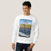 Klumpen-Leuchtturm, Kap Neddick Maine Sweatshirt (Vorne ganz)