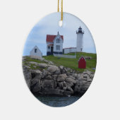 Klumpen-Leuchtturm - Maine Keramikornament (Rechts)