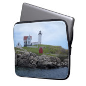 Klumpen-Leuchtturm - Maine Laptopschutzhülle (Vorderseite Links)