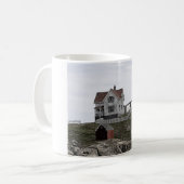 Klumpen-Leuchtturm-Skizze Kaffeetasse (Vorderseite Links)