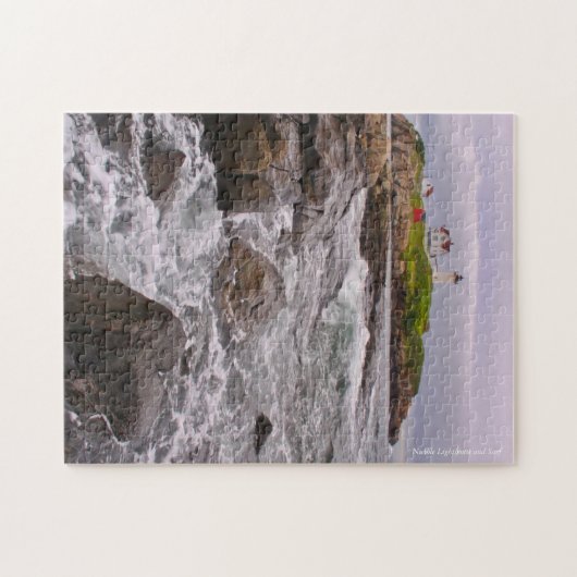 Klumpen-Leuchtturm York, Maine Puzzle (Horizontal)