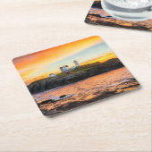 Klumpen-Licht Rechteckiger Pappuntersetzer (angewinkelt)