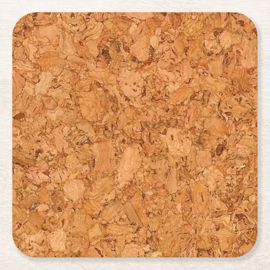 Klumpiger Naturkork-hölzerner Korn-Blick Rechteckiger Pappuntersetzer (Vorderseite)