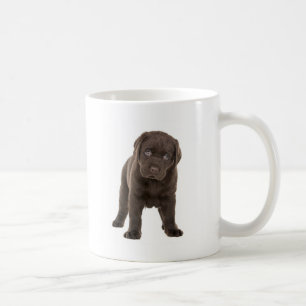Klumpiger Schokoladen-Labrador-Welpe Kaffeetasse