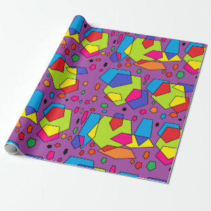 Klumpiges funky lila Thema des Verpackungspapiers Geschenkpapier