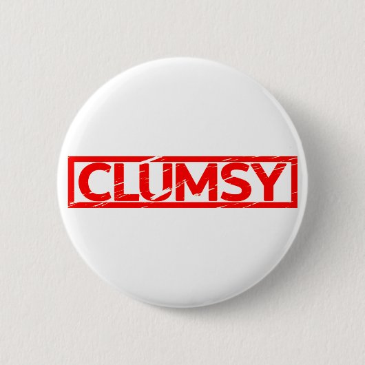 Klumsy Briefmarke Button (Vorderseite)