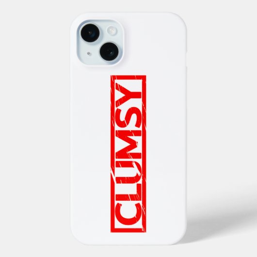 Klumsy Briefmarke Case-Mate iPhone Hülle (Rückseite)