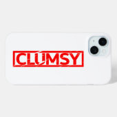Klumsy Briefmarke Case-Mate iPhone Hülle (Rückseite (Horizontal))