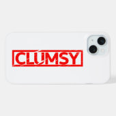 Klumsy Briefmarke iPhone Hülle (Rückseite (Horizontal))