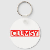 Klumsy Briefmarke Schlüsselanhänger (Rückseite)