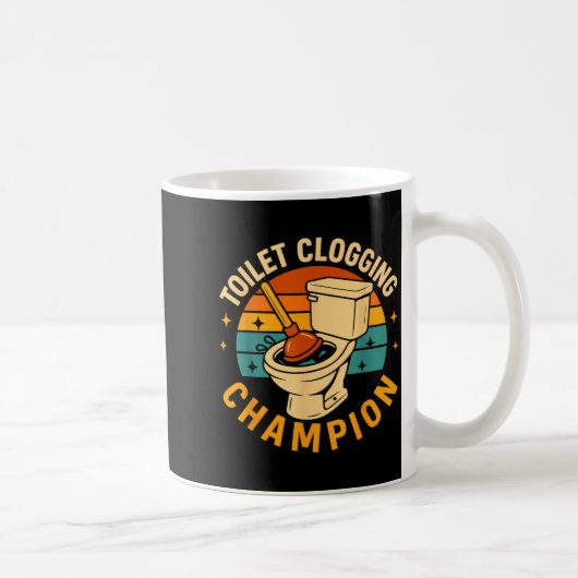 Klüngel verstopfende Chamon Lustiger Badezimmer Ve Kaffeetasse (Rechts)