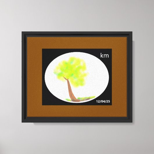 km Baum Malerei Leinwand (Vorderseite)