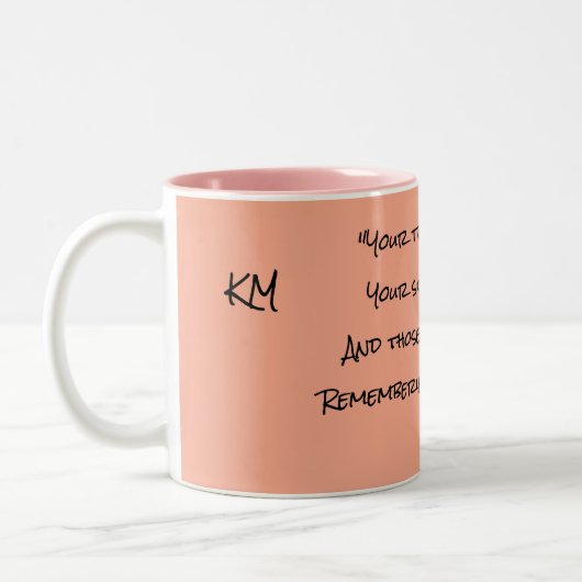 KM-Tasse Zweifarbige Tasse (Links)