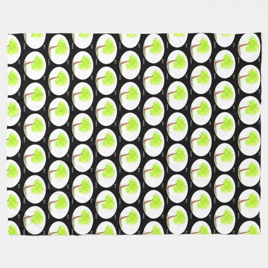 km tree painting 3D blanket Fleecedecke (Vorderseite (Horizontal))