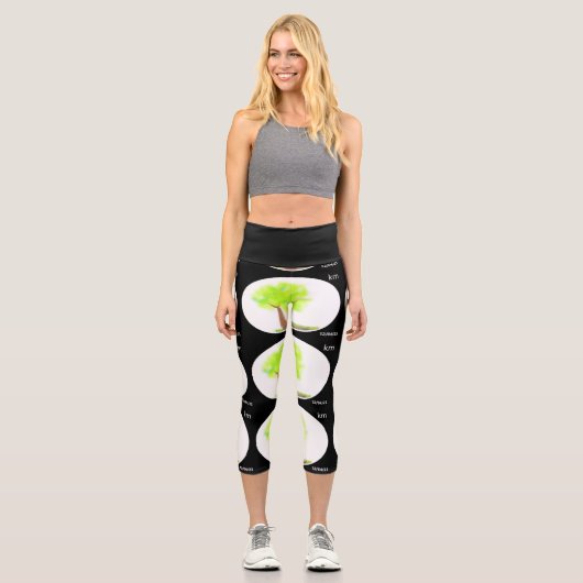 km tree painting capri leggings (Vorderseite)