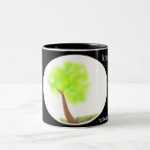 km tree painting mug zweifarbige tasse (Mittel)