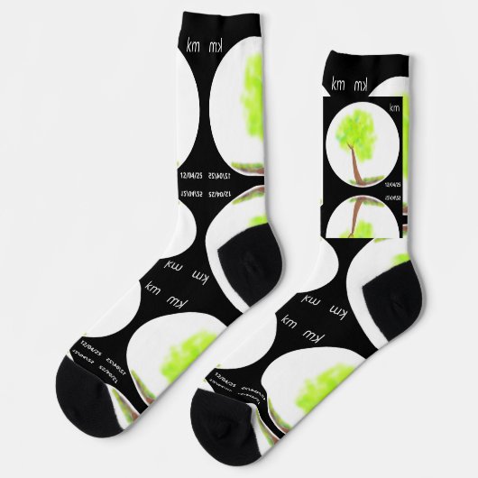 km tree painting socks socken (Linkes Detail)