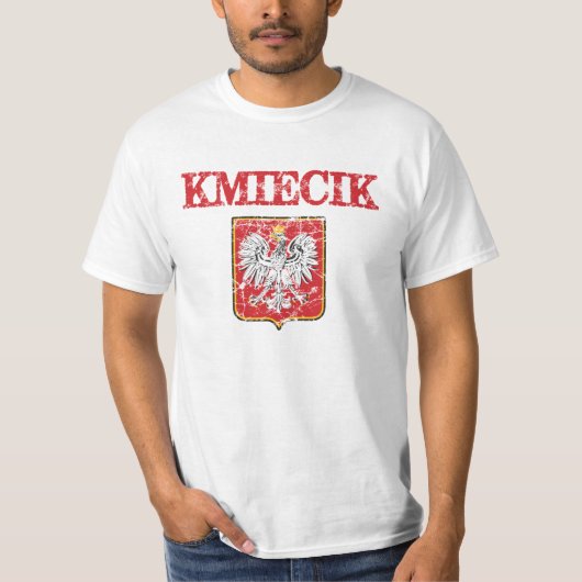 Kmiecik Familienname T-Shirt (Vorderseite)