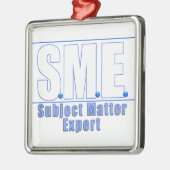KMU-LOGO1 WEISS/BLAU SILBERNES ORNAMENT (Links)