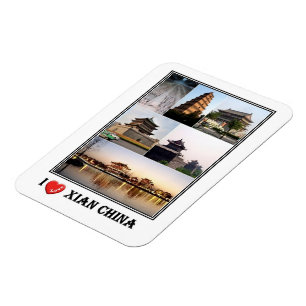 KN-China - Xian - I Liebe Mosaik - Magnet