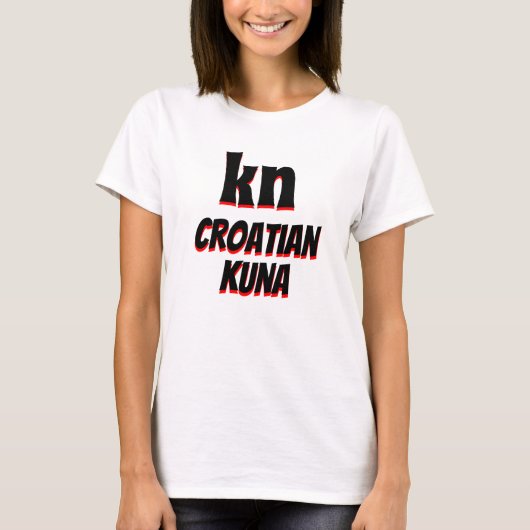 Kn Kroan kuna white T-Shirt (Vorderseite)