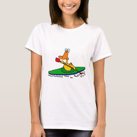 KN, lustige Kayaking Ente T-Shirt (Vorderseite)