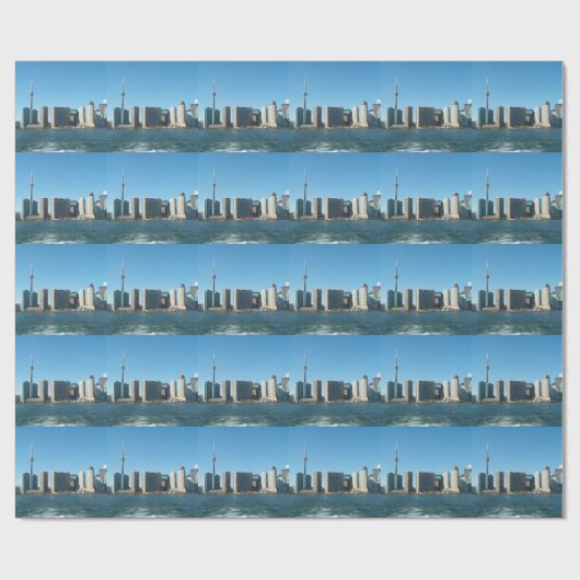 KN-Turm-Toronto-Ansicht von der Mitte-Insel im Geschenkpapier (Flach)