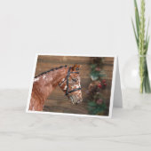 Knabstrupper - Weihnachtskarte für das Pferd Dankeskarte (Vorderseite)