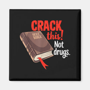 Knack das hier, nicht Drogen Heilige Bibel Christl Magnet
