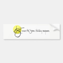 Knacken Sie den Dorn-literarischen Autoaufkleber