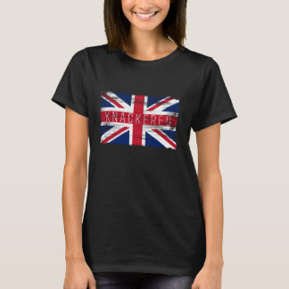 Knackered Funny British Slang Pride UK Flag Englis T-Shirt