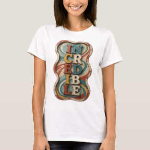 Knackig gelbes UNGLAUBLICHES fettes Design T-Shirt