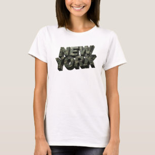 Knackige farbenfrohe NEW YORK Textgestaltung T-Shirt