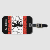 Knackige Flagge Berlins Gepäckanhänger (Vorderseite (Horizontal))