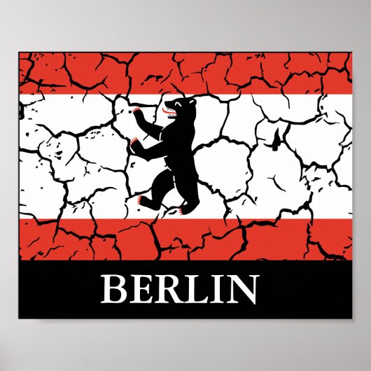 Knackige Flagge Berlins Poster (Vorne)
