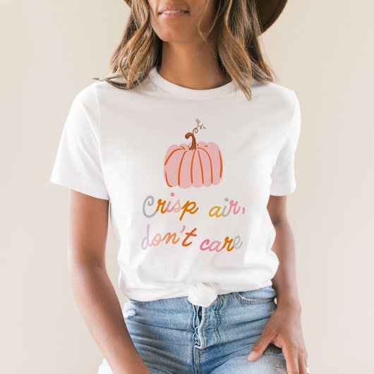 Knackige Luft, Pink Pumpkin-Niedlicher Fall ist un T-Shirt