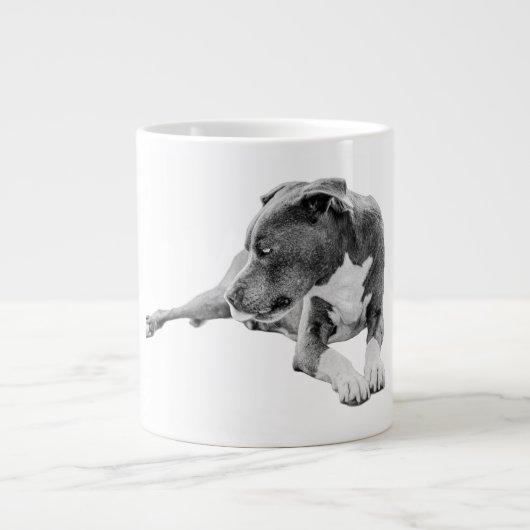 Knackige Luft, stetiger Blick Jumbo-Tasse (Vorderseite)