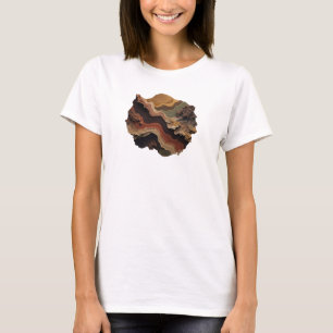 Knackige Orange ABSTRACTE KUNST Design T-Shirt