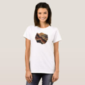 Knackige Orange ABSTRACTE KUNST Design T-Shirt (Vorne ganz)