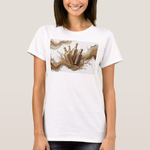 Knackige Orange ABSTRACTE KUNST Mode Druck T-Shirt