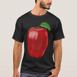 Knackige Süße Frucht Rote Apfel Bauer Garten Bekl T-Shirt