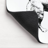 knackiger Spurenschritt Mousepad (Ecke)