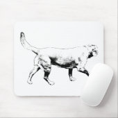 knackiger Spurenschritt Mousepad (Mit Mouse)