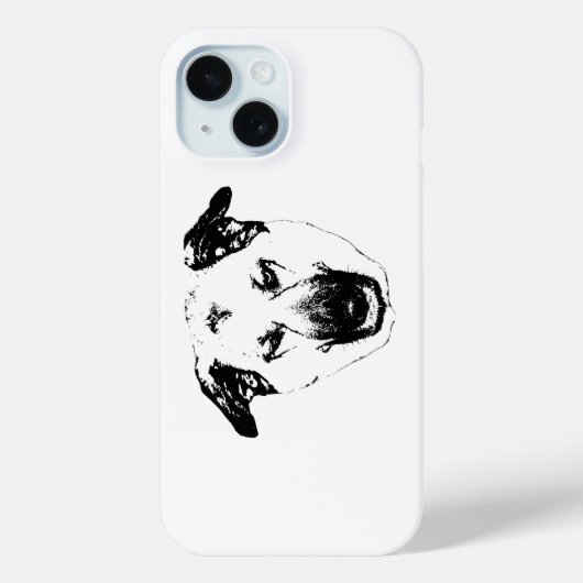 Knackiger Vector-Hundekopf-Handyhülle Case-Mate iPhone Hülle (Rückseite)