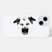 Knackiger Vector-Hundekopf-Handyhülle Case-Mate iPhone Hülle (Rückseite (Horizontal))