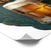 Knackiges BIER ERFORDERLICH Druck Poster (Ecke)