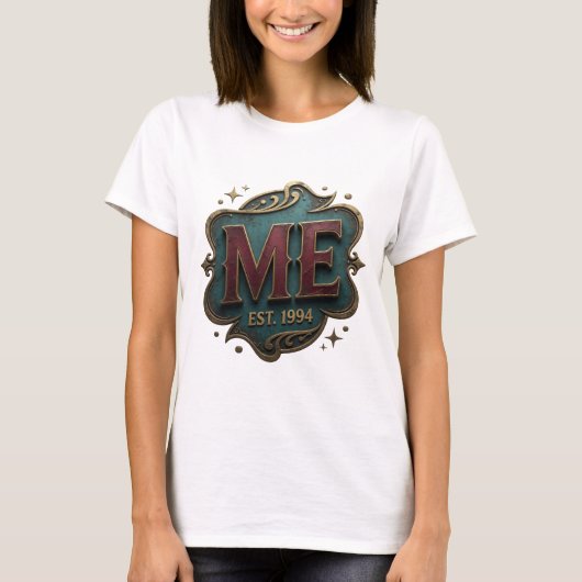 Knackiges Gold ABSTRACT ART Statement Design T-Shirt (Vorderseite)