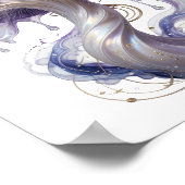 Knackiges Gold ABSTRACTE KUNST Grafikdesign Poster (Ecke)