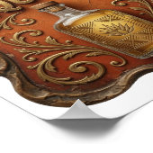 Knackiges Gold TEQUILA ERFORDERLICH Poster (Ecke)
