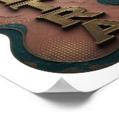 Knackiges Gold ULTRA Modernes Design Poster (Ecke)